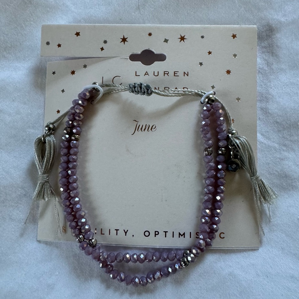 Lauren Conrad Adjustable Birthstone Bracelet- June